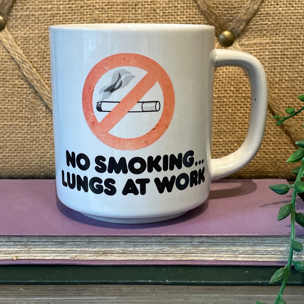 Vintage No Smoking mug